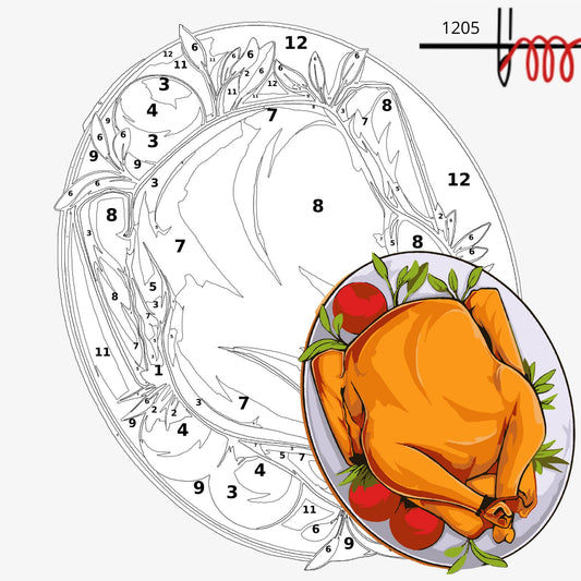 Roast turkey - 1205