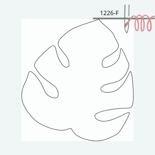 Simple monstera leaf-1226-FREE-download pdf.